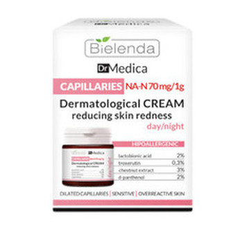 Bielenda Dermatologický pleťový krém proti zarudnutí pleti Dr. Medica Capillaries (Dermatologic Anti-Redness Face Cream) 50 ml woman