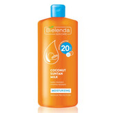 Bielenda Hydratační kokosové mléko na opalování SPF 20 Sun Care (Coconut Suntan Milk) 200 ml woman