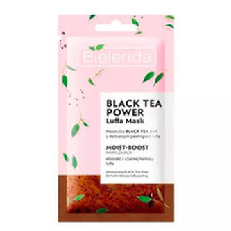 Bielenda Hydratační peelingová pleťová maska s černým čajem 2 v 1 (Facial Mask) 8 g woman