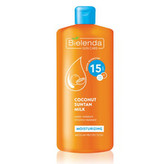 Bielenda Hydratační kokosové mléko na opalování SPF 15 Sun Care (Coconut Suntan Milk) 200 ml woman