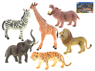 Sada zvířátka safari 16-23cm 6ks v krabičce