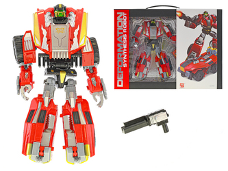 Robot/auto vojenské 22cm s doplňky v krabičce