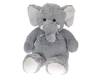 Slon plyšový 80cm s mašlí 0m+ v sáčku
