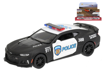 Auto Camaro ZL1 policejní 1:38 kov na zpětný chod 1 ks