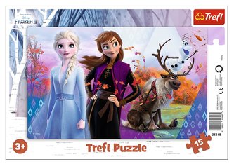 Puzzle: Ledové království 2: Magický svět Anny a Elsy 15 dílků