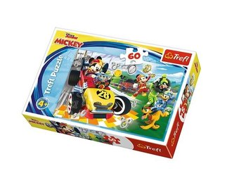 Trefl Puzzle Mickey Mouse a závodníci / 60 dílků
