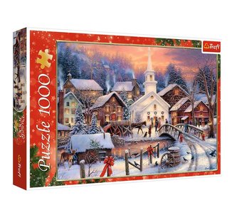 Puzzle: Bílé Vánoce 1000 dílků
