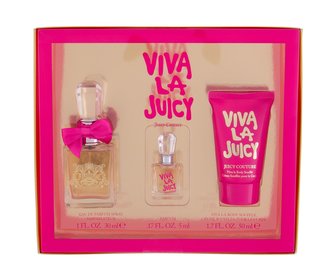 Juicy Couture Viva La Juicy parfémovaná voda 30 ml + parfémovaná voda 5 ml + tělové suflé 50 ml