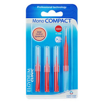 ELGYDIUM Mezizubní kartáčky červené Mono Compact (4-3 mm) 4 ks unisex