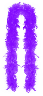 Boa fialové s peřím 1.8 m