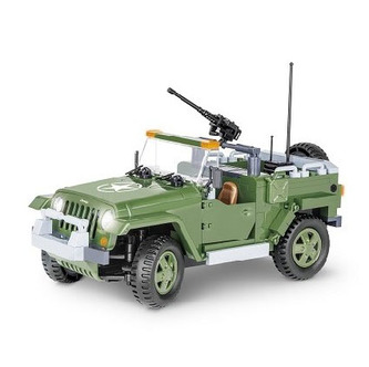 Stavebnice JEEP Wrangler vojenský, 250 k