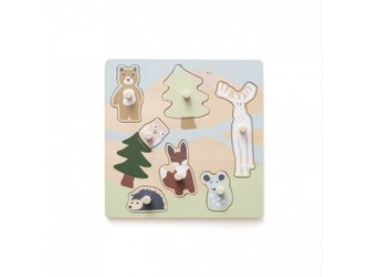 Puzzle dřevěné s úchytkami Edvin