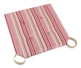 Sedák hladký Ulla - proužek růžový - 40x40 cm,hladký