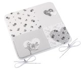 Sedák Adéla hladký - srdce patchwork - 40x40 cm,hladký