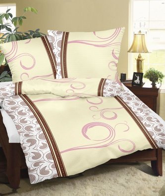 Povlečení flanelové - hnědá fantazie - 140x220, 70x90 cm