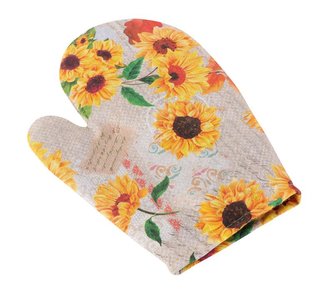 Kuchyňská chňapka - slunečnice - chňapka 28x18 cm