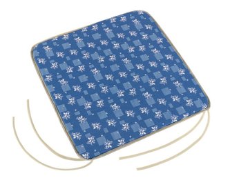 Sedák Adéla hladký - modrotisk - 40x40 cm,hladký