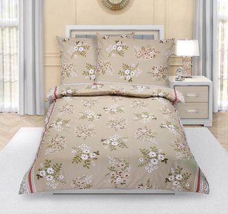 Povlečení bavlněné - kávové kvítí - 140x220, 70x90 Povlečení bavlněné - kávové kvítí - 140x220, 70x90
