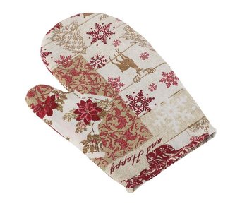 Kuchyňská chňapka - vánoční patchwork - chňapka 28x18 cm