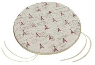 Sedák IVO kulatý hladký - Eiffelovka červená - průměr 40 cm