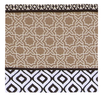 Povláček krepový - béžové pruhy - 40x40cm