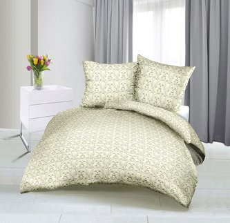 Povlečení bavlněný satén - větvička - 140x220, 70x90 cm