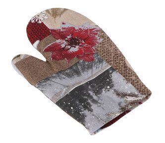 Kuchyňská chňapka - zasněžené vánoce - chňapka 28x18 cm