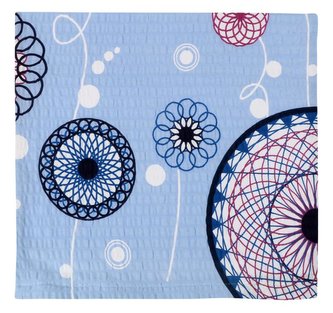 Povláček krepový - mandala sv.modrá - 40x40cm