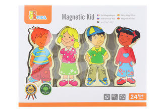 Dřevěné magnetické postavičky