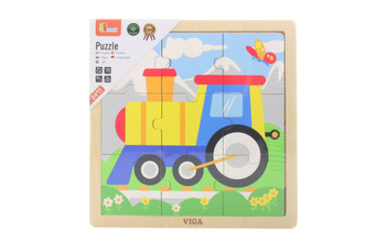 Dřevěné puzzle - mašinka