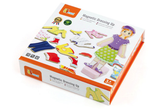 Dřevěné magnetické oblékání - holka