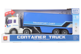 Kamion modrý na baterie