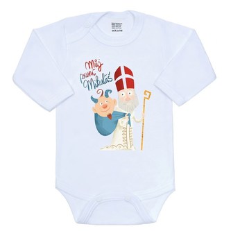 Body s potiskem New Baby Můj první Mikuláš - velikost 86 (12-18m)