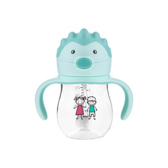 Kouzelná láhev s brčkem a závažím Akuku 250 ml mint