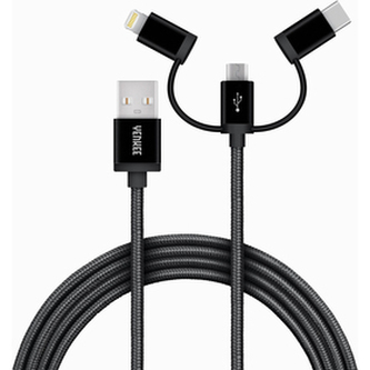 USB kabel YENKEE YCU 400 BK 3v1