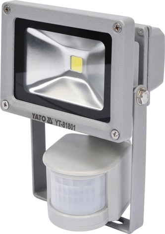 Reflektor s vysoce svítivou COB LED, 10W, 700lm, IP44, pohyb. se