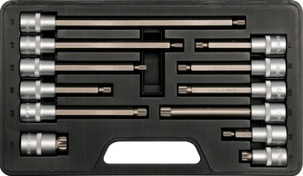 Bity sada 12 ks HEX, SPLINE Bity sada 12 ks HEX, SPLINE
