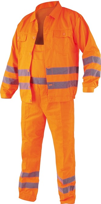 Pracovní oděv, reflexní kalhoty a blůza, CRESTON vel. L