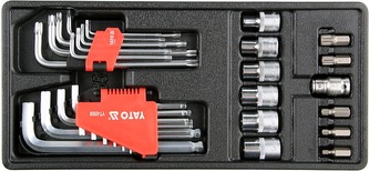 Vložka do zásuvky - sada imbus, torx, bity 31ks