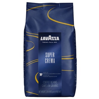 Lavazza Super Crema, zrnková káva, 1000g