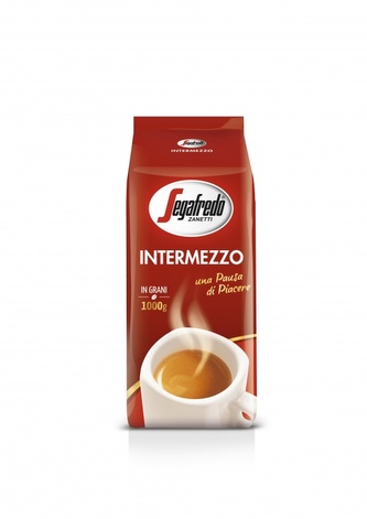 Káva zrnková, pražená, vakuově balené, 1000 g, SEGAFREDO "Intermezzo"