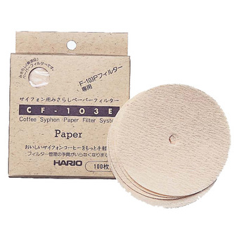 Náhradní papírové filtry pro vacuum poty Hario TCA (CF-103E) - 100 ks