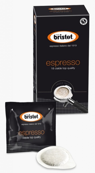 Bristot espresso, E.S.E. Pod, 18ks
