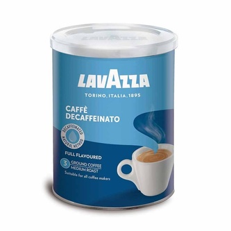 Lavazza Caffè Decaffeinato (bez kofeinu) - mletá káva, dóza, 250 g