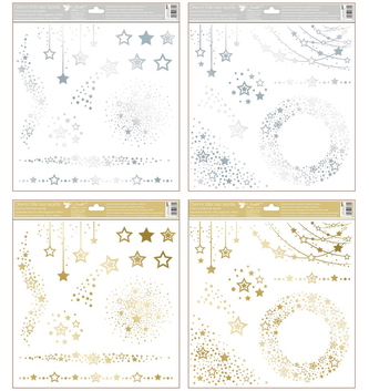 Okenní fólie vánoční lesklé 30 x 33,5cm, 247