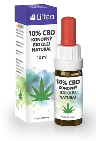 Liftea 10% CBD konopný olej 10 ml
