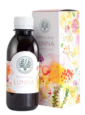 Bilegria LUNNA bylinný sirup pro klidný spánek s levandulí 200 ml