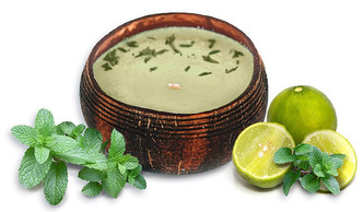 Tropikalia Svíčka v kokosu - vůně Mojito