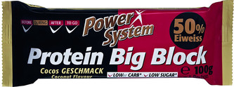 Power System Big Block 50 % Bar Cocos 100 g
