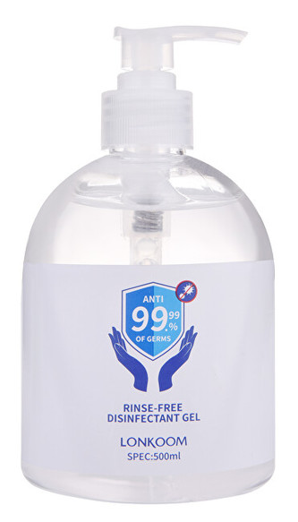 24K Čistící bezoplachový gel na ruce s antibakteriální přísadou 500 ml
